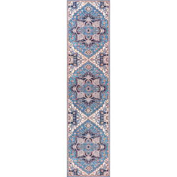 Cirali Ornate Large Medallion Washable Area Rug